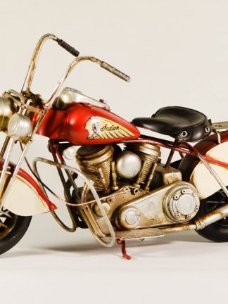 miniatre motorcycle indian red