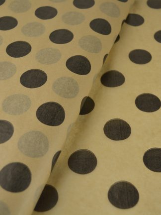 Tissue Paper Kraft Large dots Black